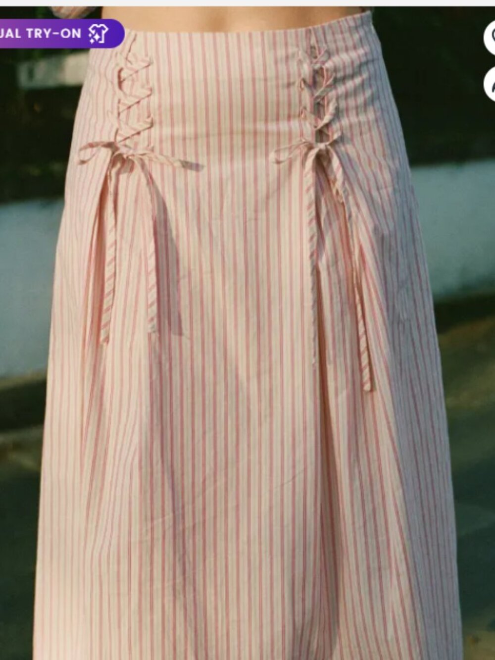 Islington Midi Skirt - Gelato Stripe sold by Lisa Says Gah product image thumbna - Picture 5 of 5